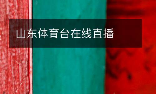 山東體育臺(tái)在線(xiàn)直播