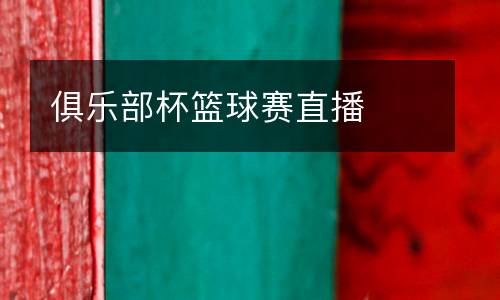 俱樂(lè)部杯籃球賽直播